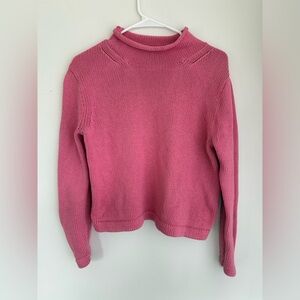 J. Crew Always Roll Neck Pink Women's Sweater Small